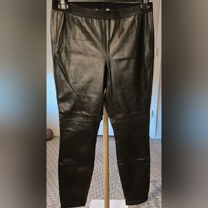 BB Dakota Black Faux Leather Pants